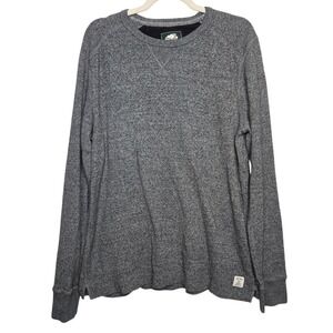 Roots Canada‎ Mens Crew Neck Pullover Sweatshirt Heather Grey  SZ M